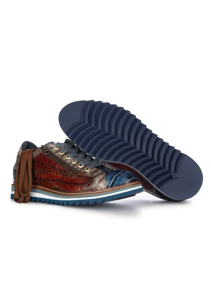 LORENZI | SCARPE ALLACCIATE BUGATTI COBALTO BLU MARRONE In Linea