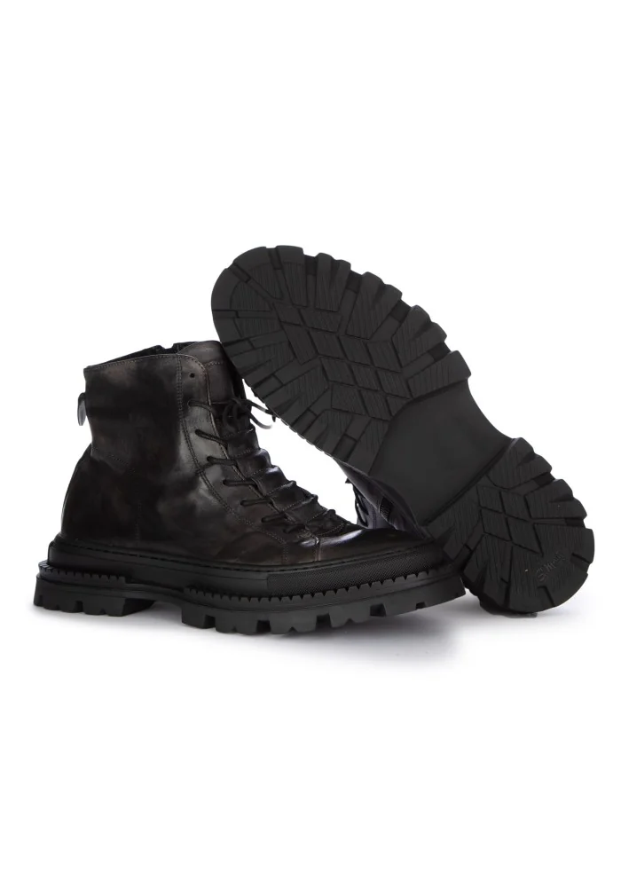 PAWELK'S | STIVALETTI ALLACCIATI CRUST CARBON NERO GRIGIO Promozione