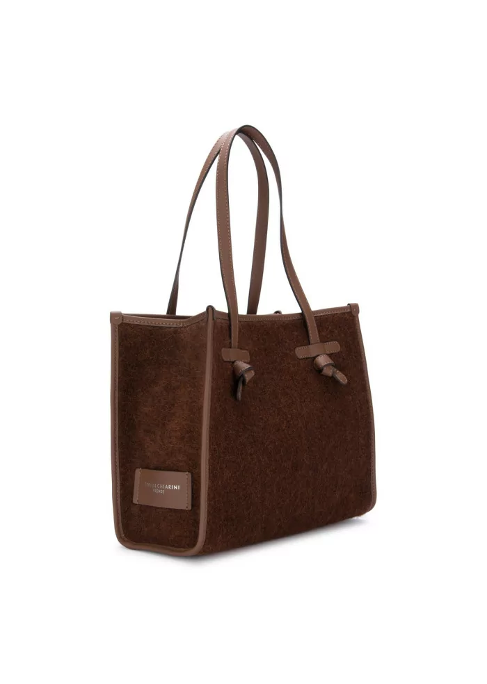 GIANNI CHIARINI | BORSA SHOPPER MARCELLA FURRY MARRONE Negozi Online