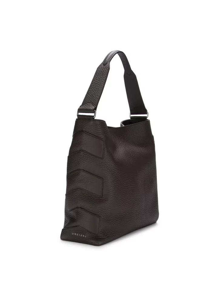 ORCIANI | BORSA A SPALLA NILLA SOFT MARRONE SCURO Saldi