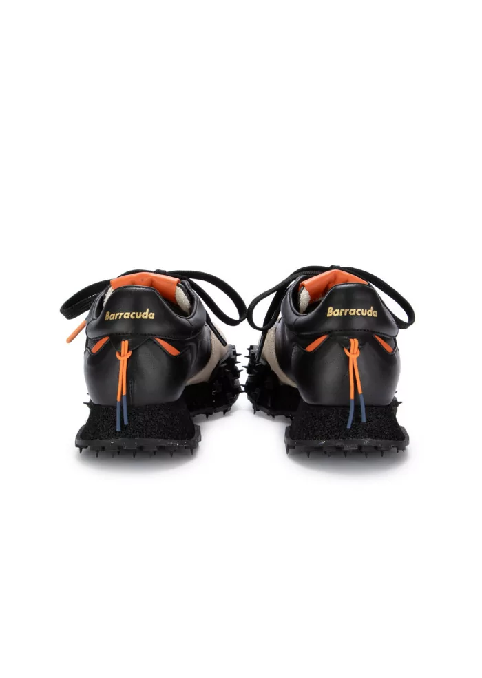 BARRACUDA | SNEAKERS PELLE CAMOSCIO NERO BEIGE Vendita Calda