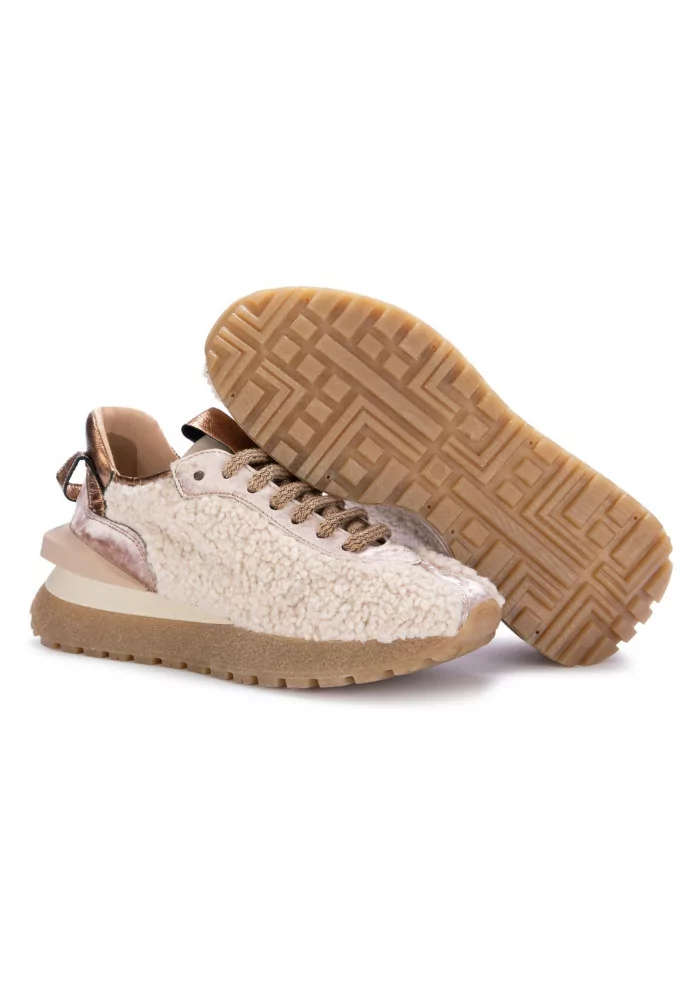 JUICE | SNEAKERS VELLUTO TEDDY BEIGE In Saldo