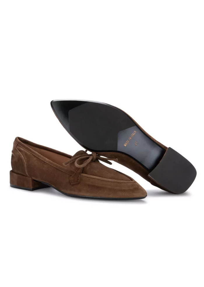 IL BORGO FIRENZE | SCARPE BASSE AMALFI CAMOSCIO MARRONE Nuova