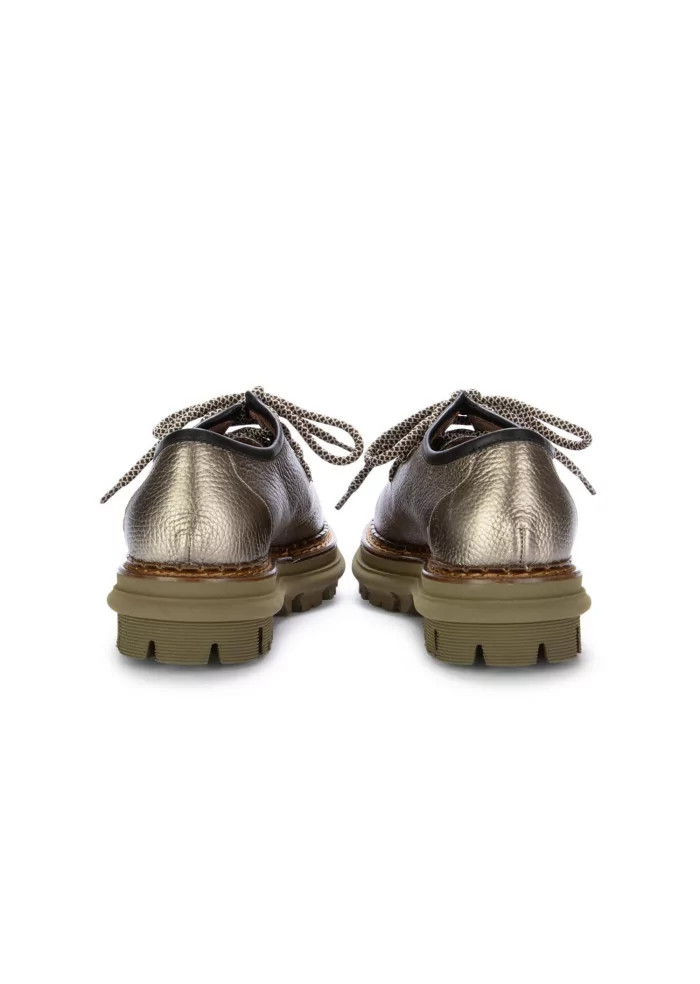 CATERINA C | SCARPE ALLACCIATE PELLE CAVALLINO BRONZO VERDE In Linea