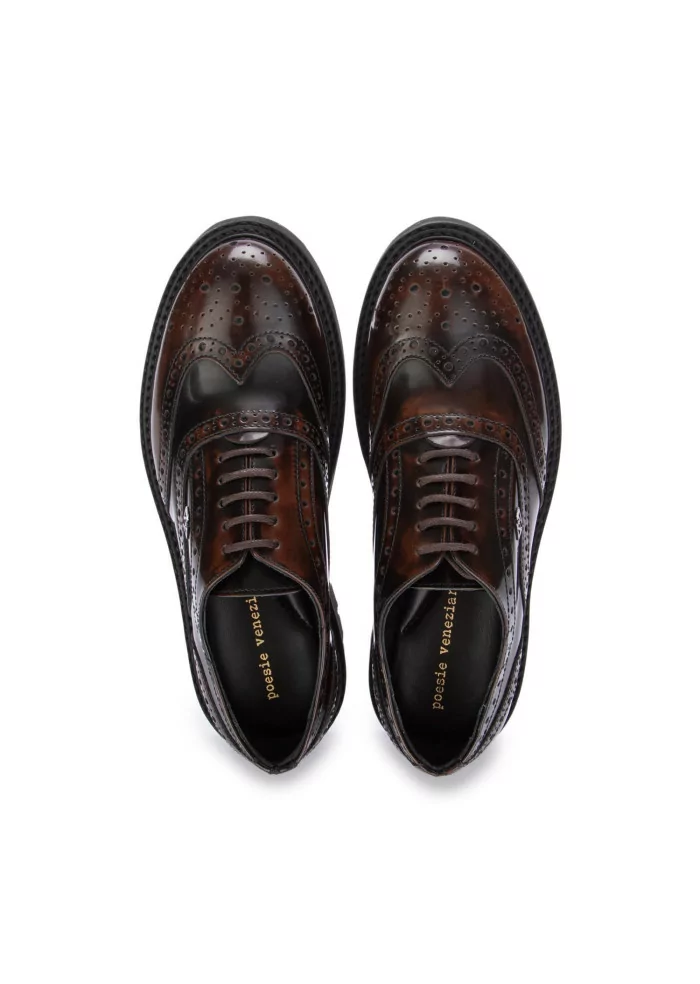 POESIE VENEZIANE | SCARPE ALLACCIATE BROGUE MARRONE Promozione