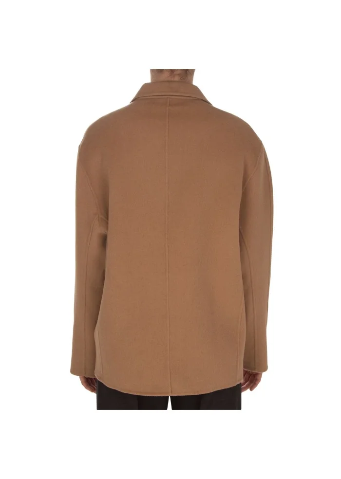 SEMICOUTURE | CAPPOTTO TASCHE MARRONE Soddisfazione Garantita