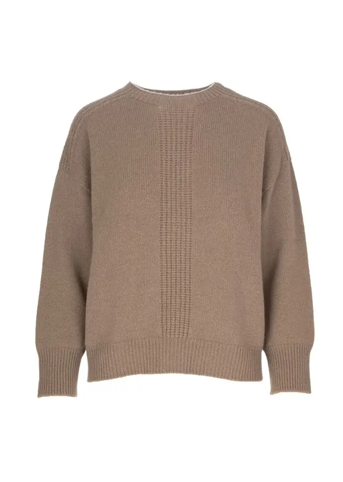 CASHMERE ISLAND | MAGLIONE PITIGLIANO GRIGIO TORTORA Qualità Garantita