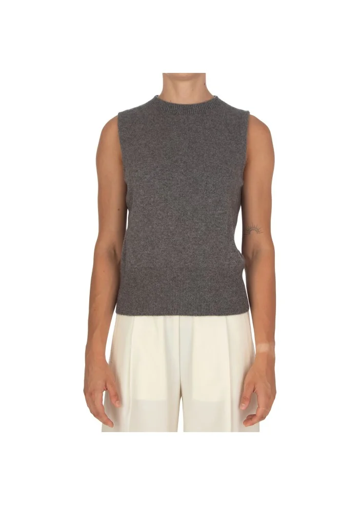 CASHMERE ISLAND | GILET E CARDIGAN KIT APPENNINO GRIGIO ANTRACITE Consegna Veloce
