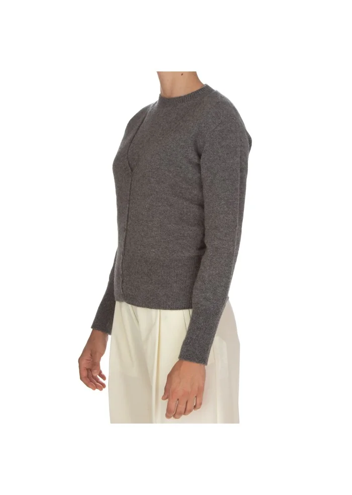 CASHMERE ISLAND | GILET E CARDIGAN KIT APPENNINO GRIGIO ANTRACITE Consegna Veloce