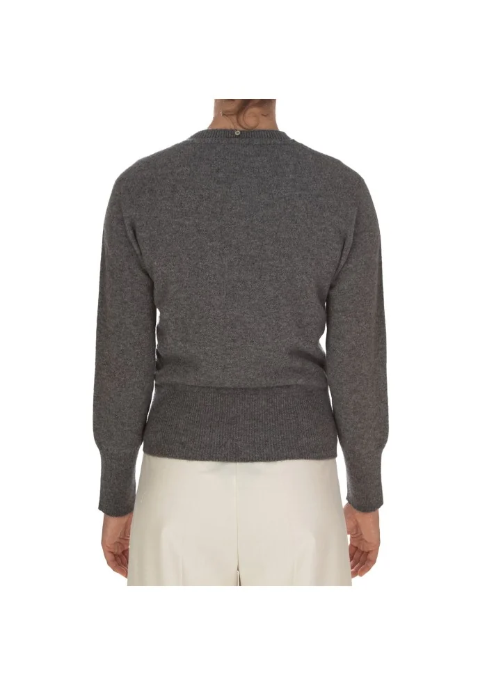 CASHMERE ISLAND | GILET E CARDIGAN KIT APPENNINO GRIGIO ANTRACITE Consegna Veloce