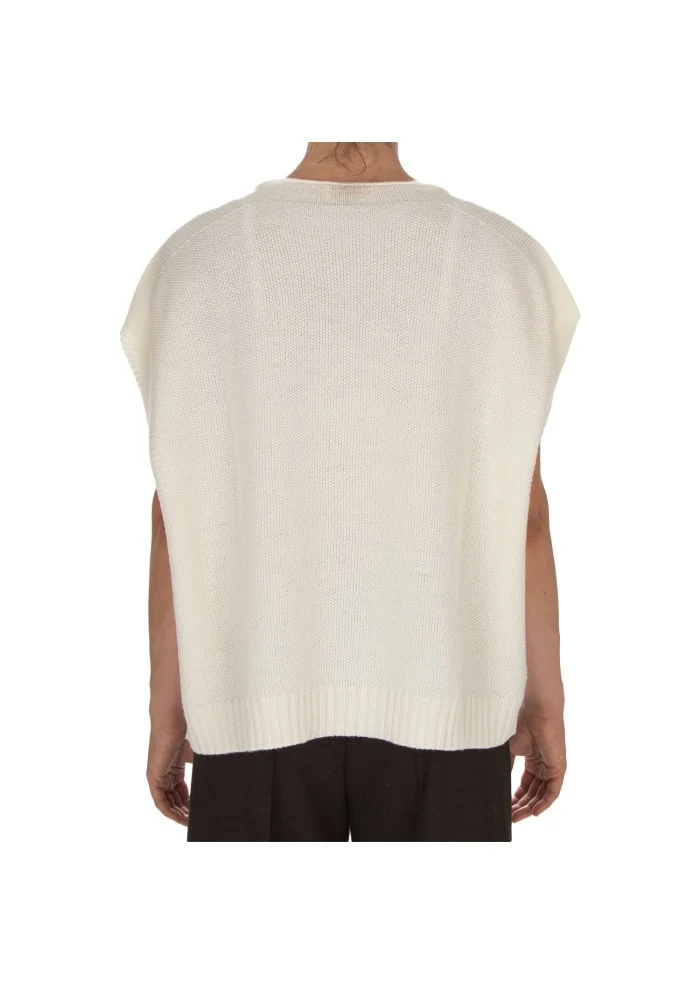 CASHMERE ISLAND | TOP SMANICATO CERTALDO BIANCO POLARE Fino Al -60%