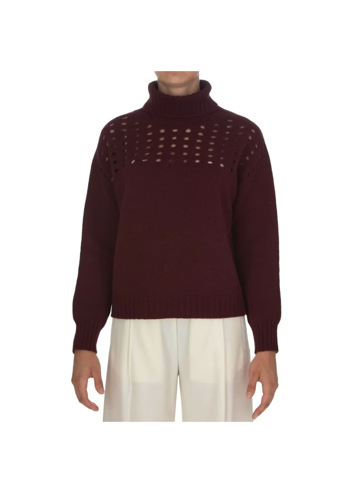 CASHMERE ISLAND | MAGLIONE ANGHIARI BORDEAUX Prezzo Ridotto