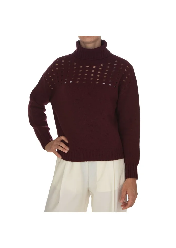 CASHMERE ISLAND | MAGLIONE ANGHIARI BORDEAUX Prezzo Ridotto