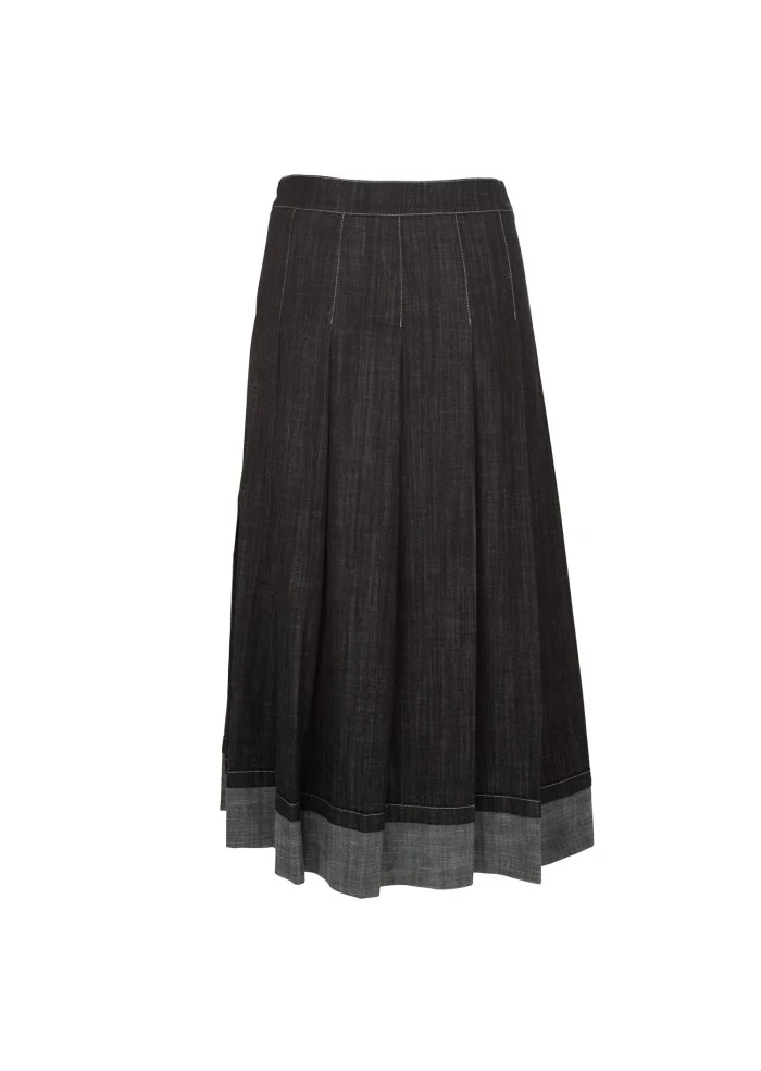 KARTIKA | GONNA LUNGA BALZE NERO Saldi Di Fabbrica