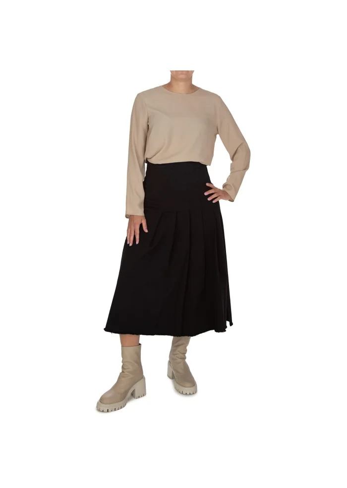 NOUMENO CONCEPT | GONNA SPACCO LATERALE NERO Vendite Flash