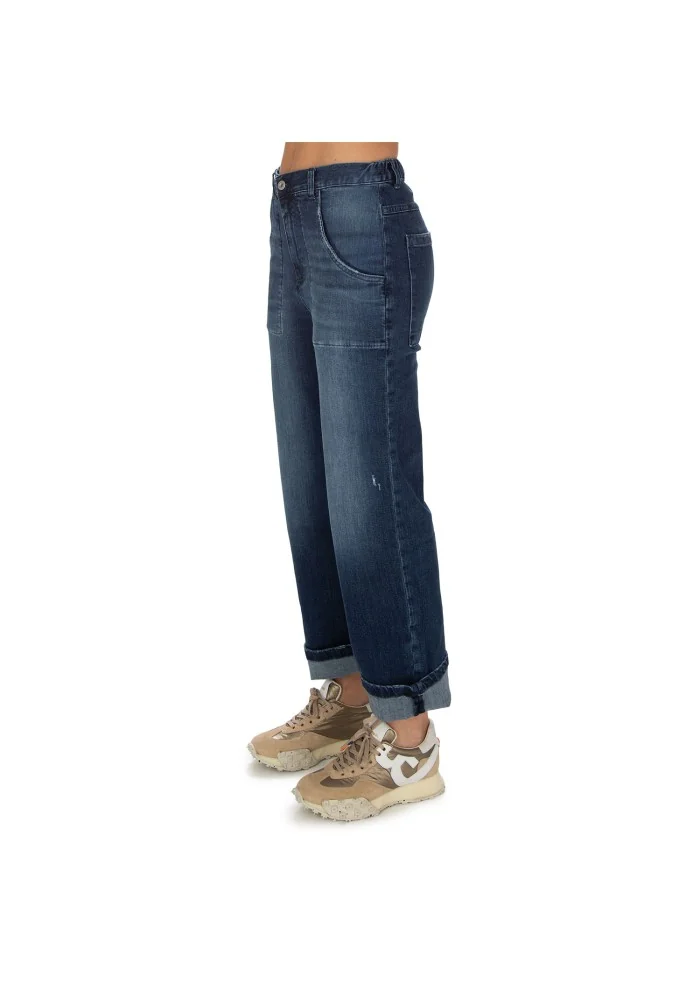 NOUMENO CONCEPT | JEANS VITA ELASTICA BLU Italy
