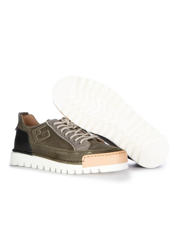 BNG REAL SHOES | SNEAKERS LA PATCH MILITARE VERDE Vendita