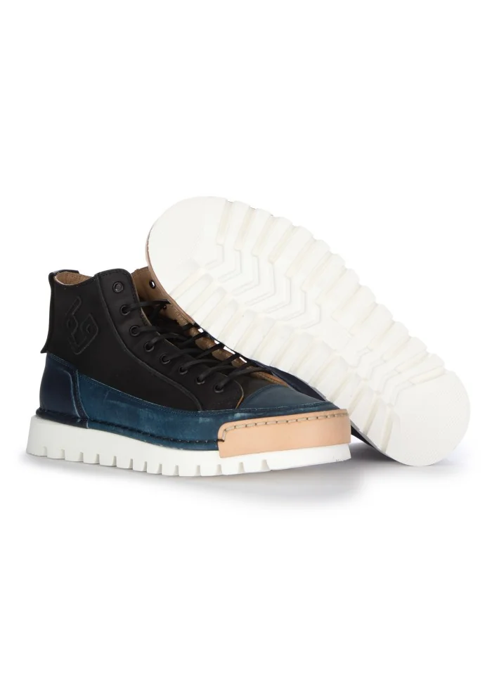 BNG REAL SHOES | SNEAKERS ALTE LA NIGHT BLU NERO Promozione