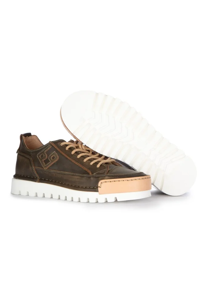 BNG REAL SHOES | SNEAKERS LA MILITARE NOCE MARRONE Spedizione Gratuita
