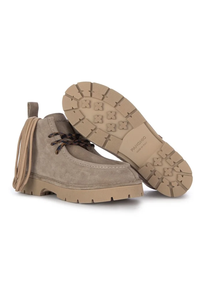 PANCHIC | STIVALETTI ALLACCIATI CREEPER GRIGIO Qualità Garantita