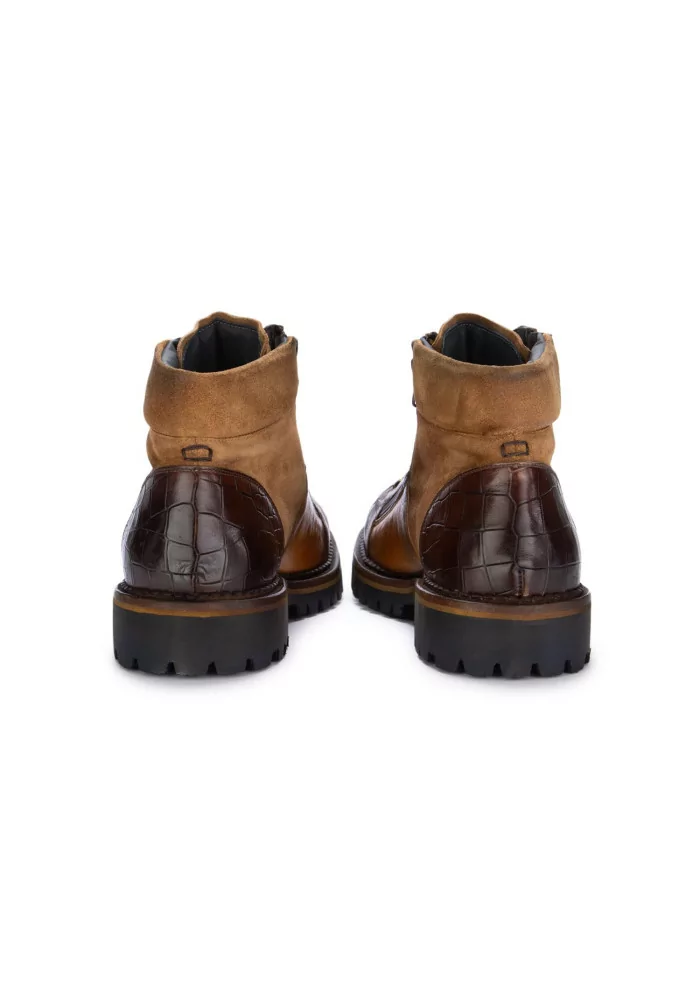 LORENZI | STIVALETTI ALLACCIATI SAFARI MARRONE BEIGE Saldi