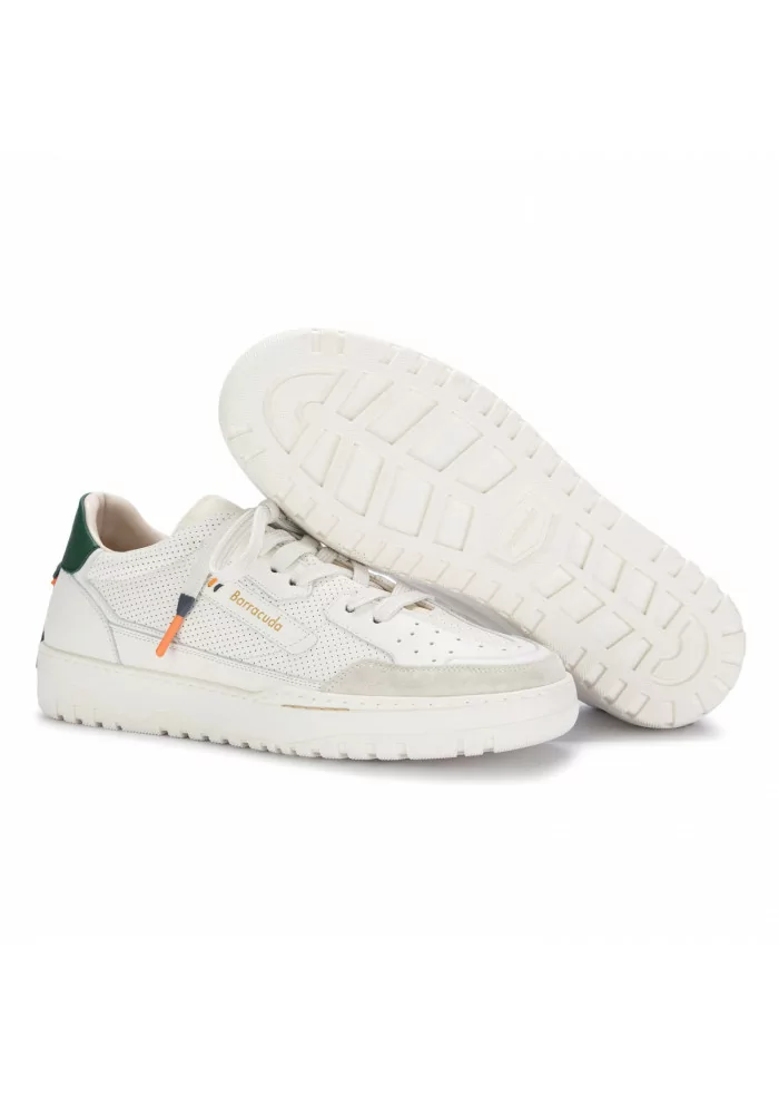 BARRACUDA | SNEAKERS EARVING PELLE BIANCO MARMO Offerte