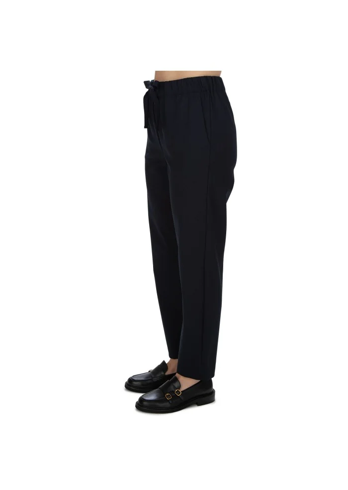 SEMICOUTURE | PANTALONI VITA ELASTICIZZATA BLU In Linea
