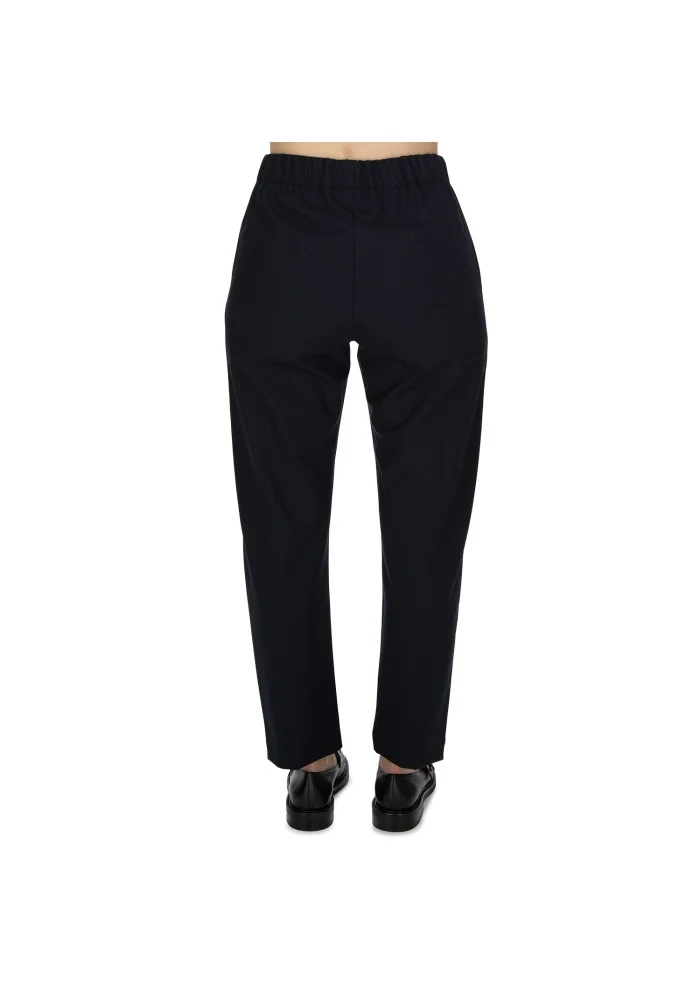 SEMICOUTURE | PANTALONI VITA ELASTICIZZATA BLU In Linea