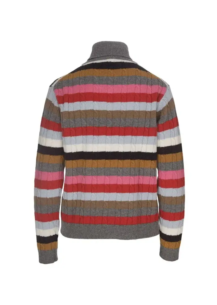 SEMICOUTURE | MAGLIONE DOLCEVITA LANA MULTICOLORE Qualità Garantita