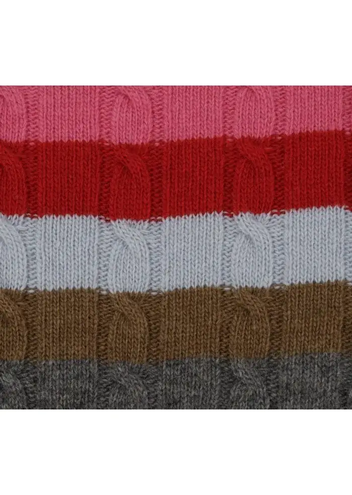 SEMICOUTURE | MAGLIONE DOLCEVITA LANA MULTICOLORE Qualità Garantita
