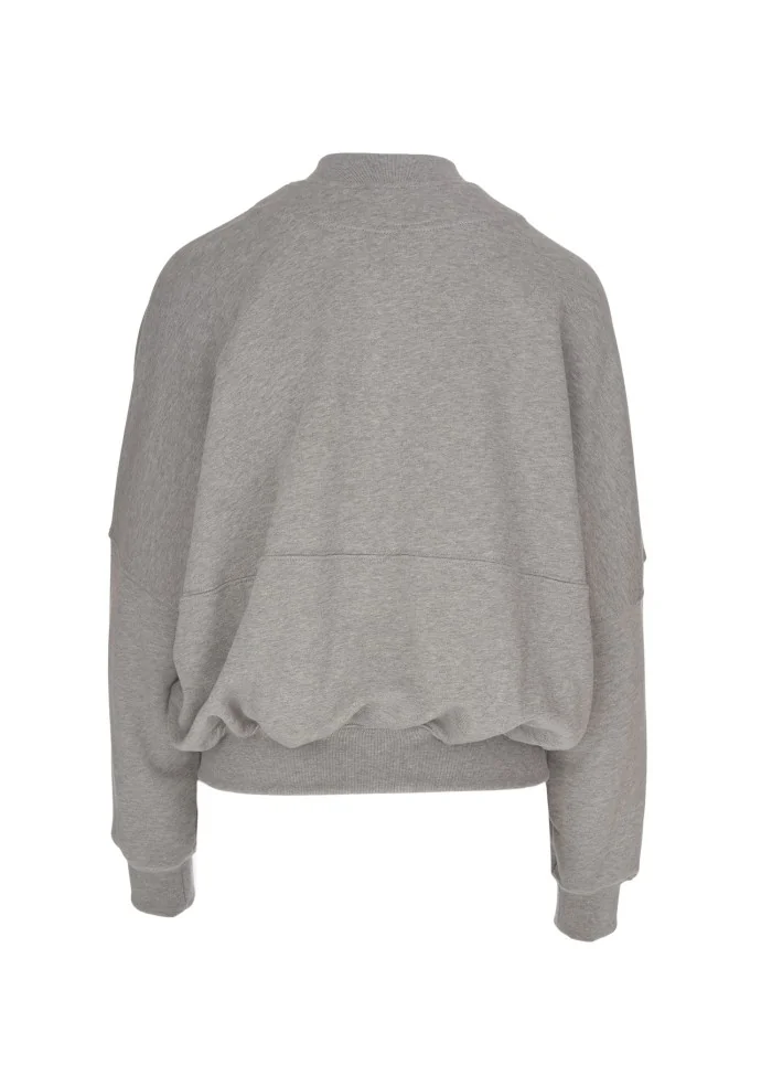 SEMICOUTURE | FELPA CON ZIP GRIGIO Acquista Ora
