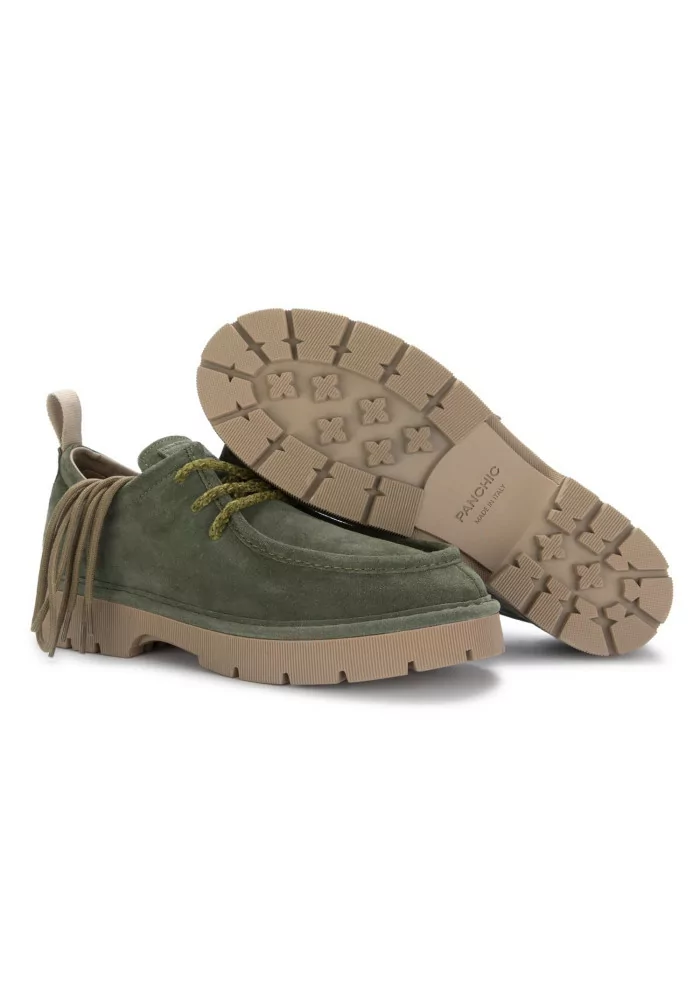 PANCHIC | SCARPE BASSE CAMOSCIO VERDE SCURO Affare Del Giorno