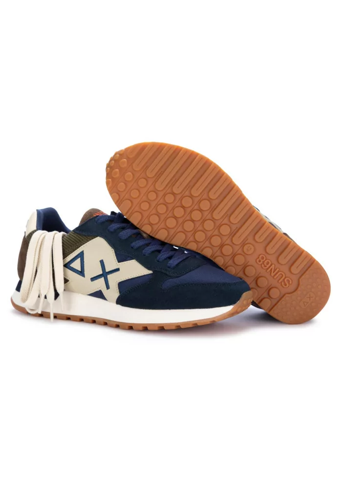 SUN68 | SNEAKERS JAKI WINTER CAMOSCIO NYLON BLU SCURO Convenienza