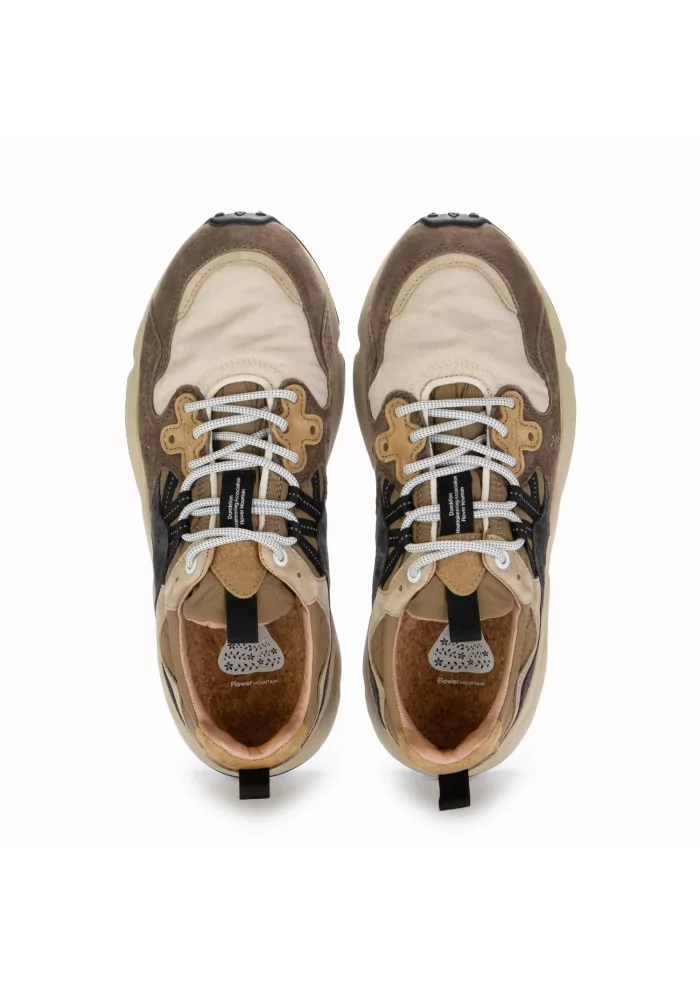 FLOWER MOUNTAIN | SNEAKERS YAMANO 3 CAMOSCIO NYLON MARRONE Outlet