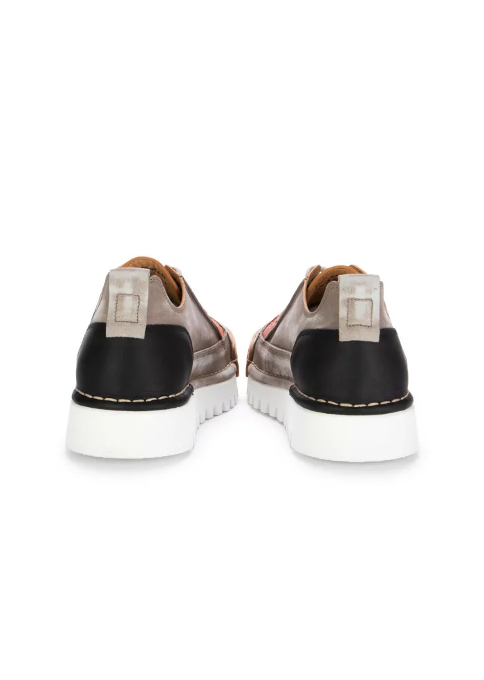 BNG REAL SHOES | SNEAKERS LA PATCH PELLE GRIGIO TORTORA In Vendita