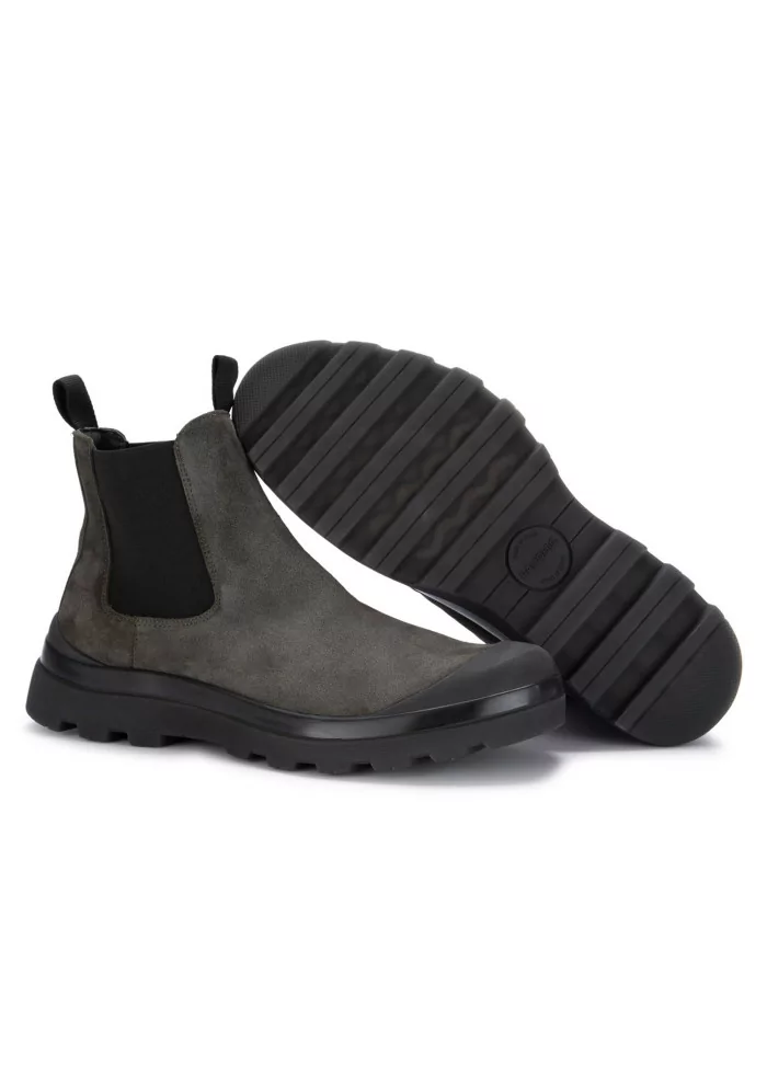 PANCHIC | STIVALETTI CHELSEA CAMOSCIO GRIGIO SCURO Vendite Flash