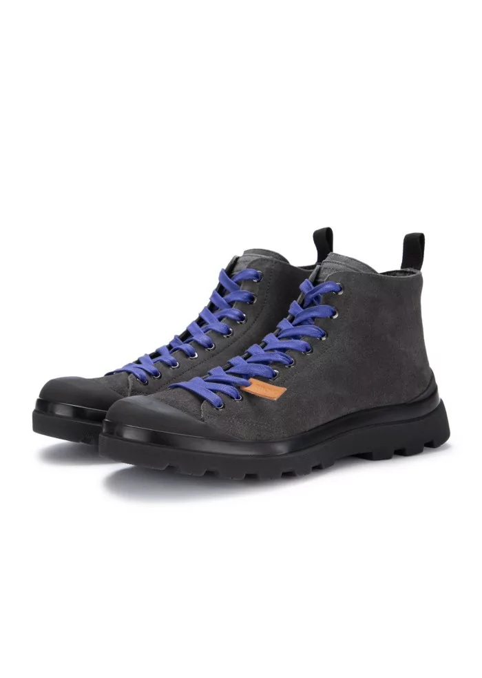 PANCHIC | STIVALETTI ALLACCIATI CAMOSCIO GRIGIO SCURO In Saldo