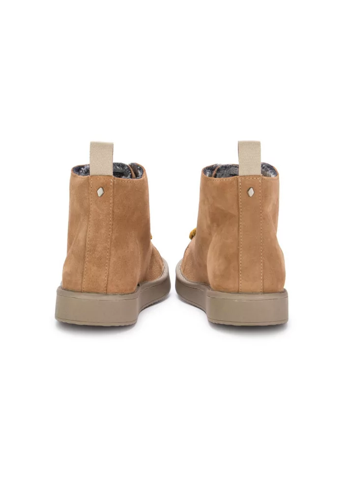 PANCHIC | TRONCHETTI CAMOSCIO MARRONE CHIARO LACCI GIALLI Italy