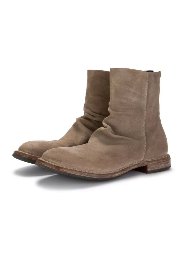 MOMA | STIVALETTI PELLE CAMOSCIO ZIP BEIGE 2025