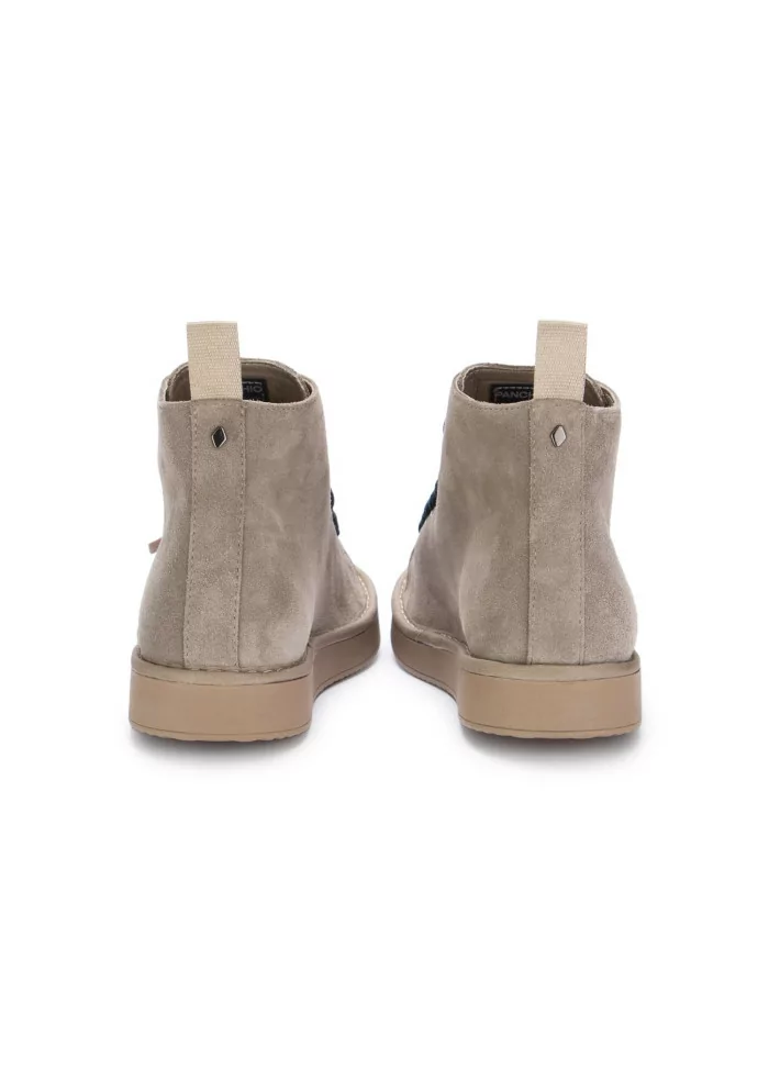 PANCHIC | TRONCHETTI CAMOSCIO GRIGIO CHIARO LACCI BLU In Linea