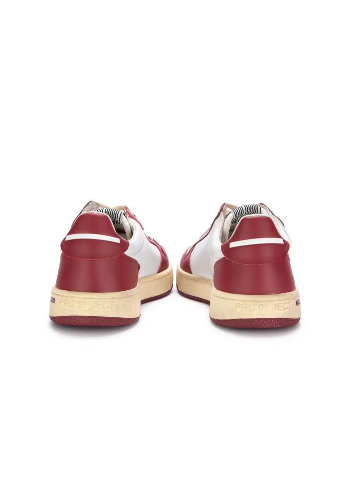 PRO 01 JECT | SNEAKERS P7BM PELLE BIANCO ROSSO Vendita