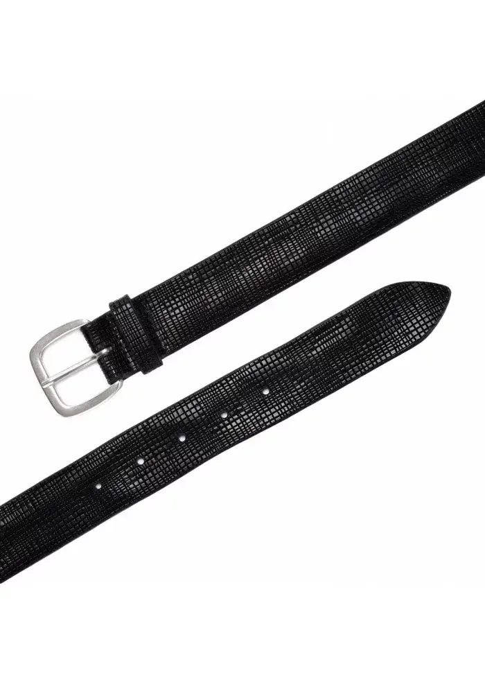 ORCIANI | CINTURA PELLE LASERATA CROSS NERO Promozione