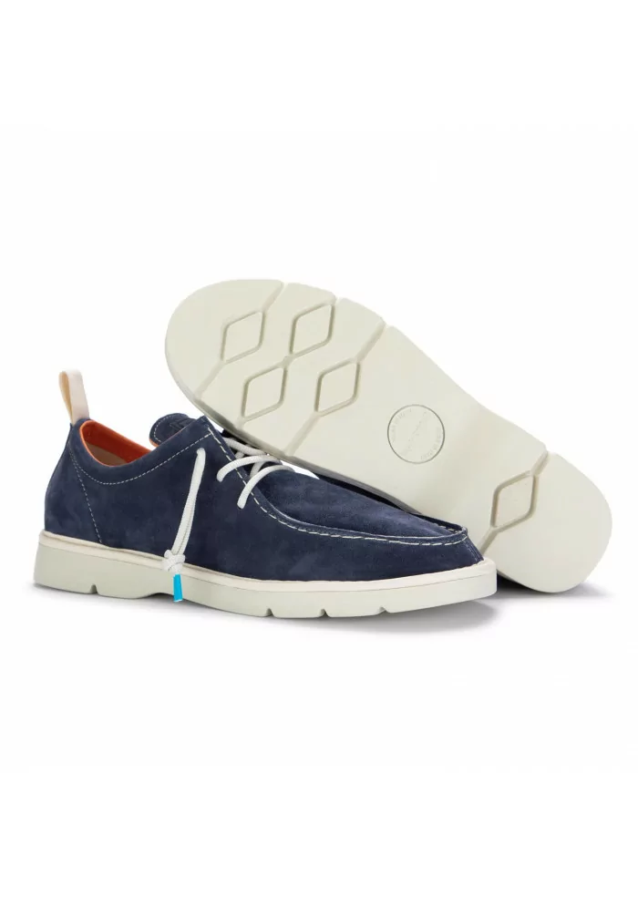 PANCHIC | SCARPE ALLACCIATE CAMOSCIO BLU Pezzi Unici