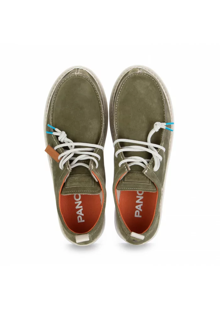 PANCHIC | SCARPE ALLACCIATE CAMOSCIO VERDE SALVIA Soddisfazione Garantita