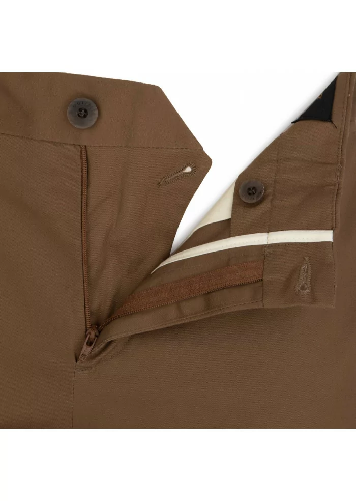 OUT/FIT | PANTALONI SOLDI COTONE MARRONE TABACCO Affare Del Giorno