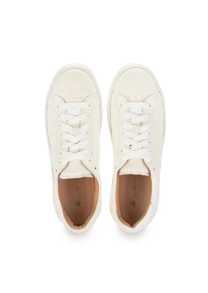 MANOVIA 52 | SNEAKERS WATER PELLE SCAMOSCIATA BIANCO Prezzo Ridotto
