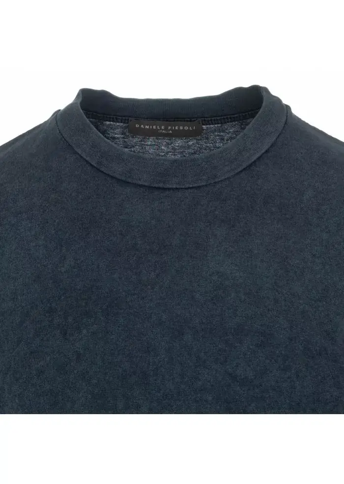DANIELE FIESOLI | T-SHIRT JERSEY STONE WASHED BLU Novità