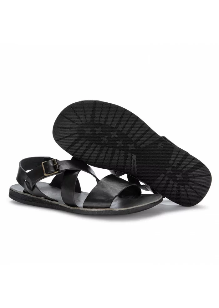 BRADOR | SANDALI PELLE CUOIO NERO Sconto