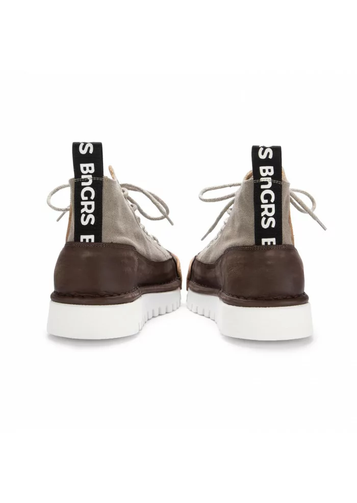 BNG REAL SHOES | SNEAKERS LA MOKA CANVAS HIGH MARRONE CACHI Offerta