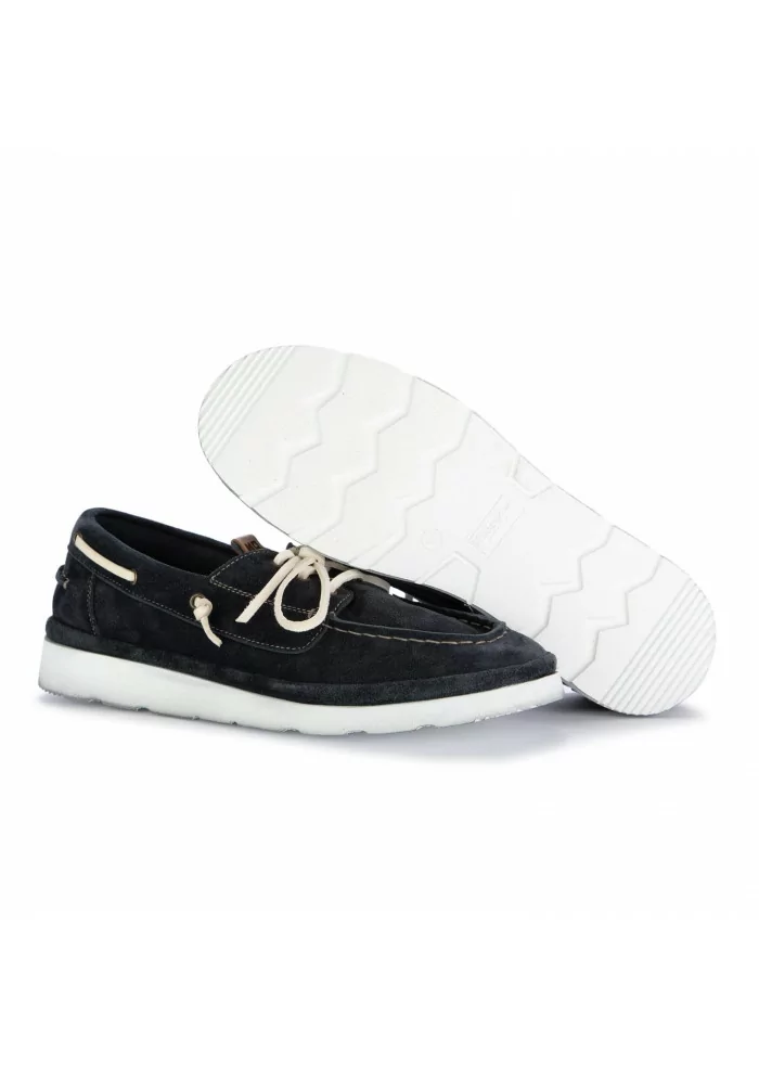MOMA | SCARPE BASSE YACHT SCAMOSCIATO BLU NAVY Vendita Economica